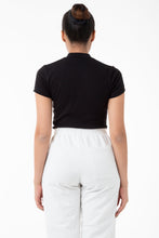 Load image into Gallery viewer, R4309 - Mockneck Cap Sleeve Baby Tee