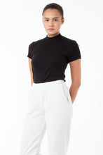 Load image into Gallery viewer, R4309 - Mockneck Cap Sleeve Baby Tee
