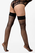 Load image into Gallery viewer, RN403 - Fishnet Hold Up with Lace Top
